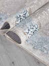 Турецкий прямоугольный ковёр L270A CREAM SHRINK / BLUE FDY