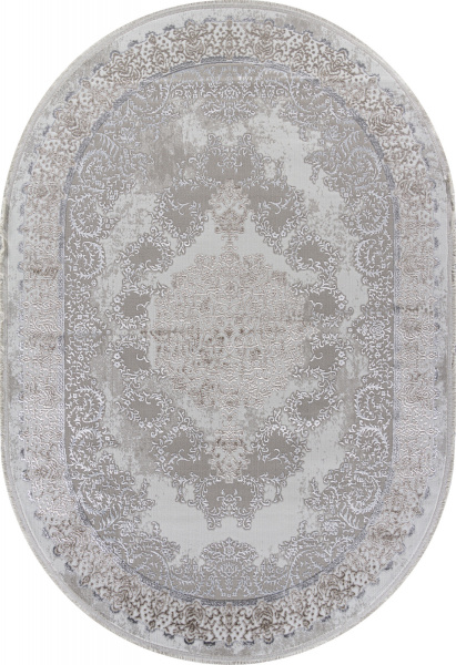 Турецкий овальный ковёр L270A CREAM SHRINK / VIZON FDY