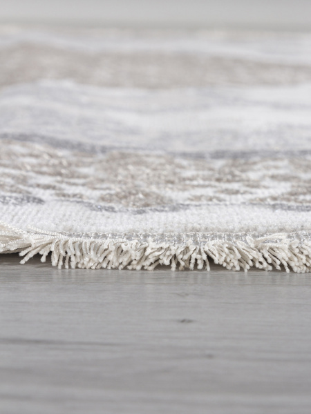 Турецкий овальный ковёр L270A CREAM SHRINK / VIZON FDY