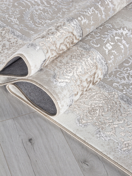 Турецкий прямоугольный ковёр L270A CREAM SHRINK / VIZON FDY