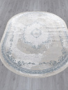 Турецкий овальный ковёр L278A CREAM SHRINK / BLUE FDY