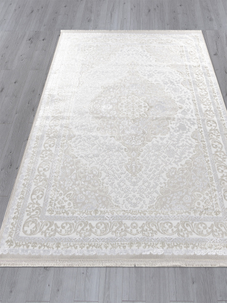 Турецкий прямоугольный ковёр Q011A BEIGE SHRINK / BEIGE FDY