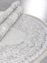 Турецкий овальный ковёр Q011A BEIGE SHRINK / GREY FDY