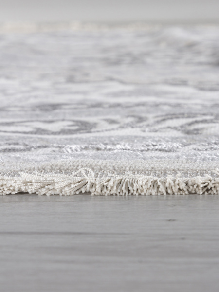 Турецкий овальный ковёр Q011A BEIGE SHRINK / GREY FDY