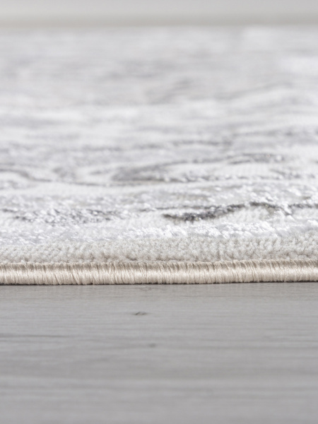 Турецкий прямоугольный ковёр Q011A BEIGE SHRINK / GREY FDY