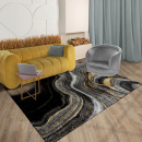 Турецкий прямоугольный ковёр  L692A BLACK/YELLOW