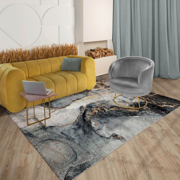 Турецкий прямоугольный ковёр  L890A BEIGE/YELLOW