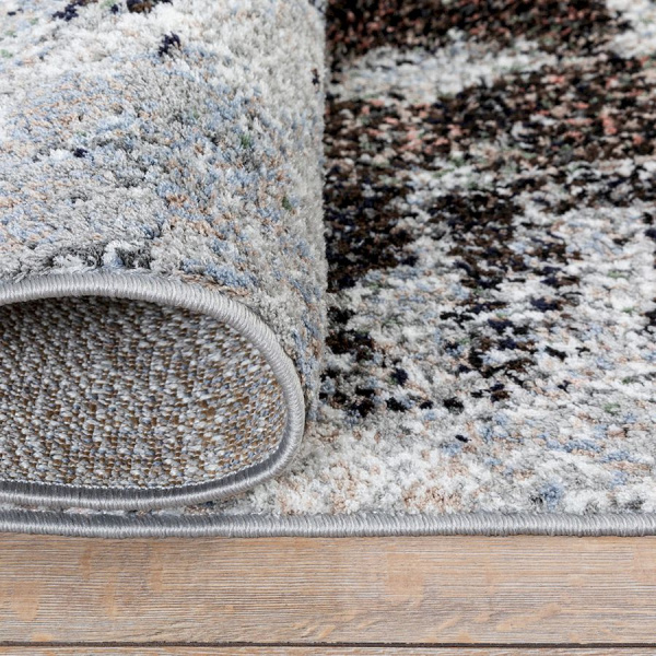 Турецкий прямоугольный ковёр  M573A GREY/WHITE