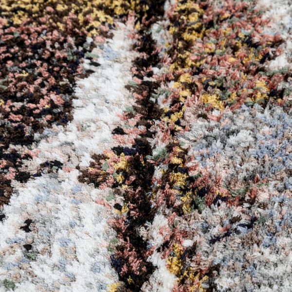 Турецкий прямоугольный ковёр  M573A GREY/WHITE