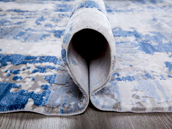 Турецкий овальный ковёр 8534N GREY - BLUE