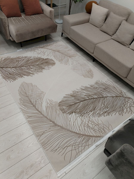 Турецкий прямоугольный ковёр UL81A WHITE