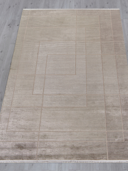 Турецкий прямоугольный ковёр A490A7 L.BROWN / L.BEIGE