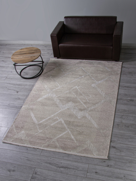 Турецкий прямоугольный ковёр A493AS L.BEIGE / EARTH