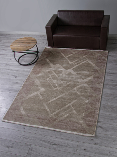 Турецкий прямоугольный ковёр A493AS L.BEIGE / EARTH