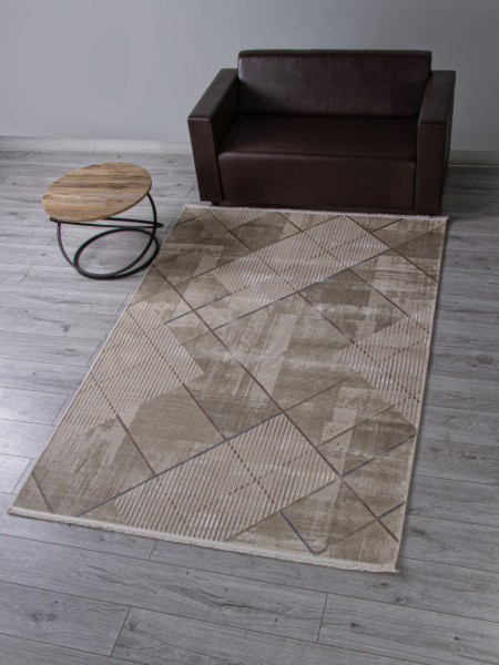 Турецкий прямоугольный ковёр A495APS L.BEIGE / GREY