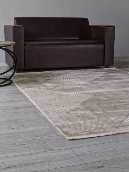 Турецкий прямоугольный ковёр A495APS L.BEIGE / GREY