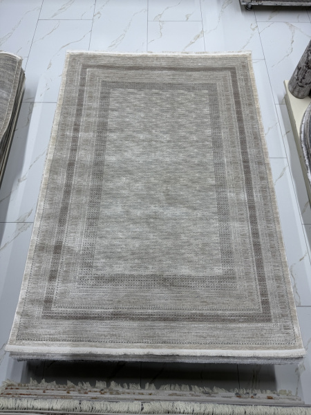 Турецкий прямоугольный ковёр A809AP L.BEIGE / GREY
