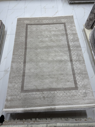 Турецкий прямоугольный ковёр A810AP L.BEIGE / GREY