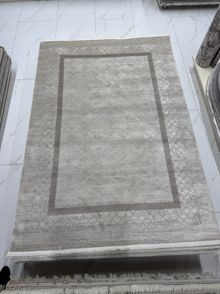 Турецкий прямоугольный ковёр A810AP L.BEIGE / GREY