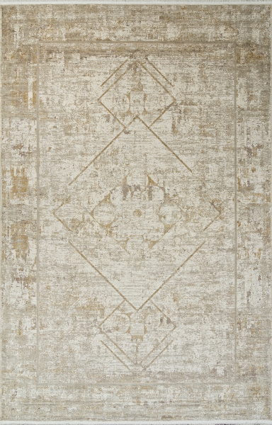 Турецкий прямоугольный ковёр E709A7 L.BEIGE / YELLOW