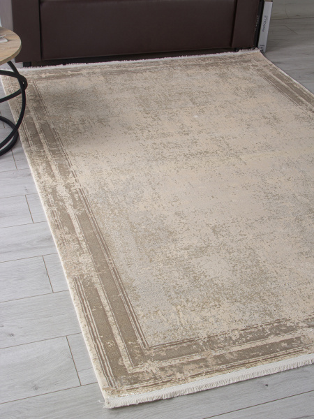 Турецкий прямоугольный ковёр F666AC CREAM / BEIGE