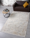 Турецкий прямоугольный ковёр F726AD BEIGE / L.BROWN
