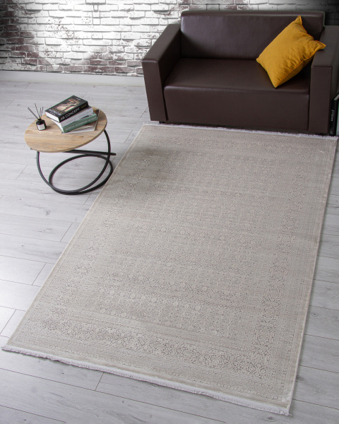 Турецкий прямоугольный ковёр H882AG GREY / L.BEIGE