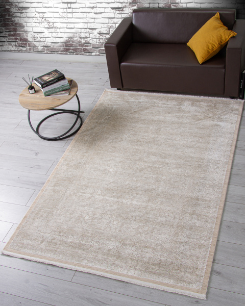 Турецкий прямоугольный ковёр H885AD L.BEIGE / BEIGE