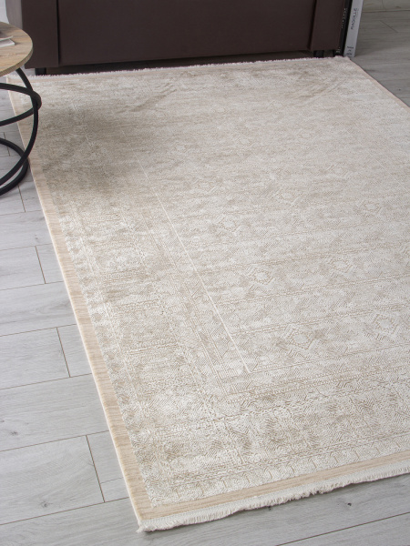 Турецкий прямоугольный ковёр H885AD L.BEIGE / BEIGE