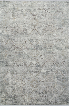 Турецкий прямоугольный ковёр V-A160AF D.GREY / GREY