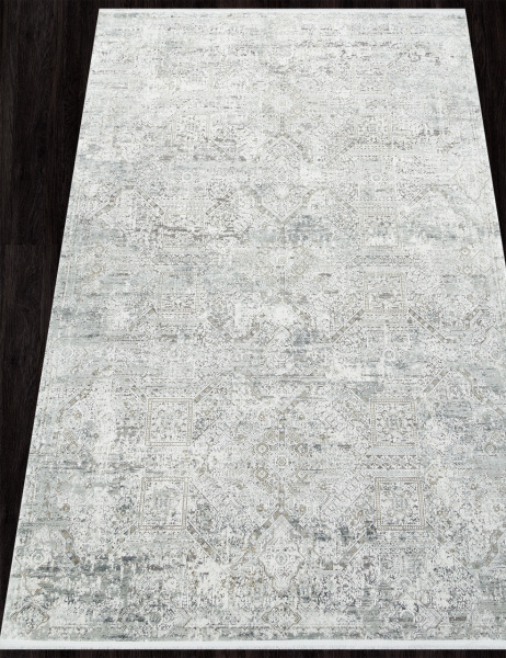 Турецкий прямоугольный ковёр V-A160AF D.GREY / GREY