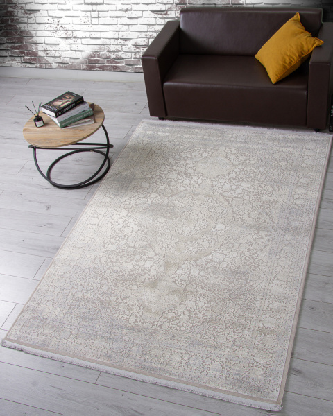 Турецкий прямоугольный ковёр Y5081RS L.BEIGE / GREY
