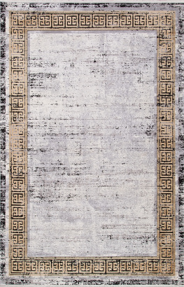 Турецкий прямоугольный ковёр 18119 GRAY / TERRA