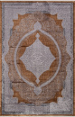 Турецкий прямоугольный ковёр 18135 GRAY / TERRA