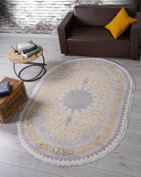 Иранский овальный ковёр 127090 000