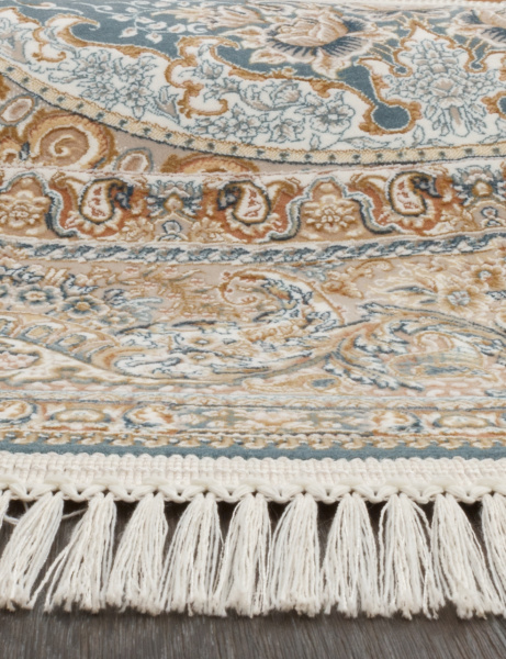Иранский овальный ковёр 146 LIGHT BLUE