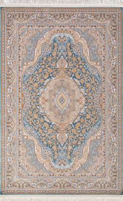 Иранский прямоугольный ковёр 146 LIGHT BLUE