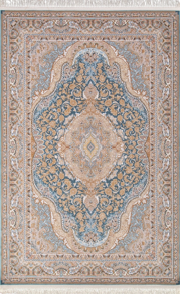 Иранский прямоугольный ковёр 146 LIGHT BLUE