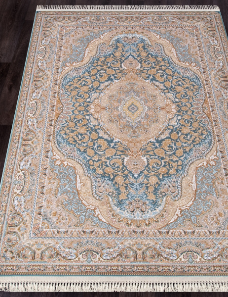 Иранский прямоугольный ковёр 146 LIGHT BLUE