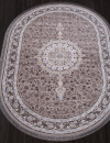 Иранский овальный ковёр 259 LIGHT GRAY