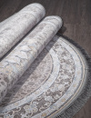 Иранский овальный ковёр 259 LIGHT GRAY