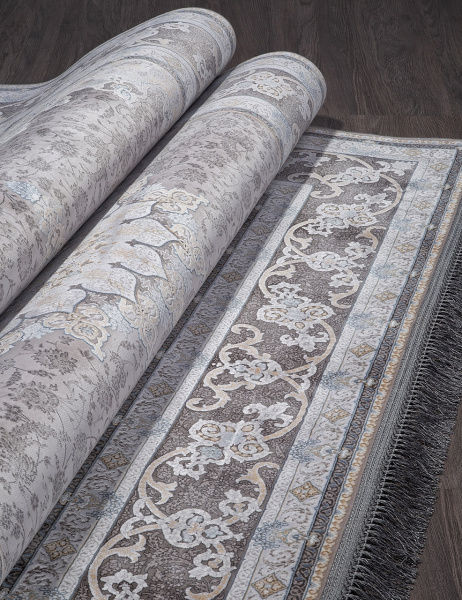 Иранский прямоугольный ковёр 259 LIGHT GRAY
