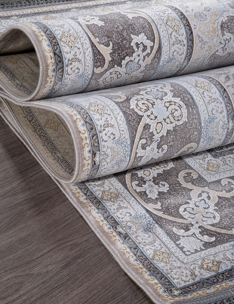 Иранский прямоугольный ковёр 259 LIGHT GRAY