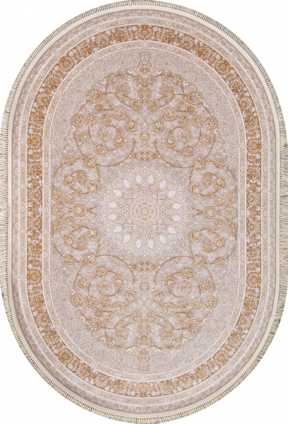 Иранский овальный ковёр G142 CREAM