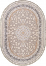 Иранский овальный ковёр G142 LIGHT CREAM