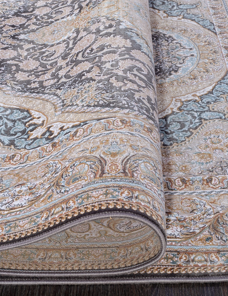 Иранский прямоугольный ковёр G146 DARK GRAY