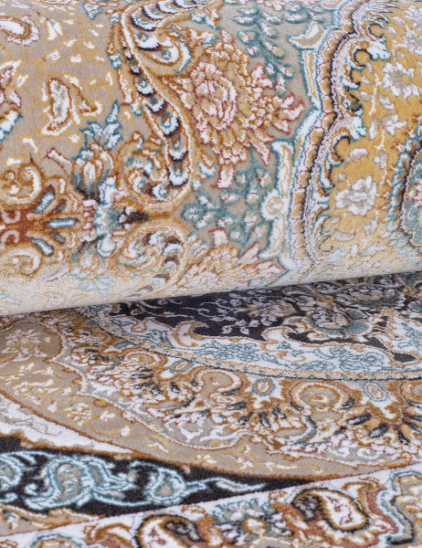 Иранский прямоугольный ковёр G146 DARK GRAY