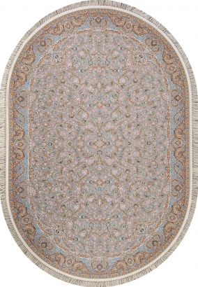 Иранский овальный ковёр G205 LIGHT CREAM