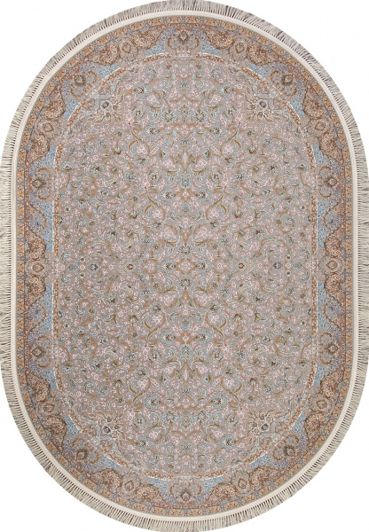 Иранский овальный ковёр G205 LIGHT CREAM