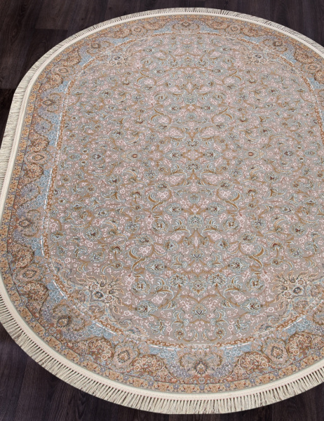 Иранский овальный ковёр G205 LIGHT CREAM